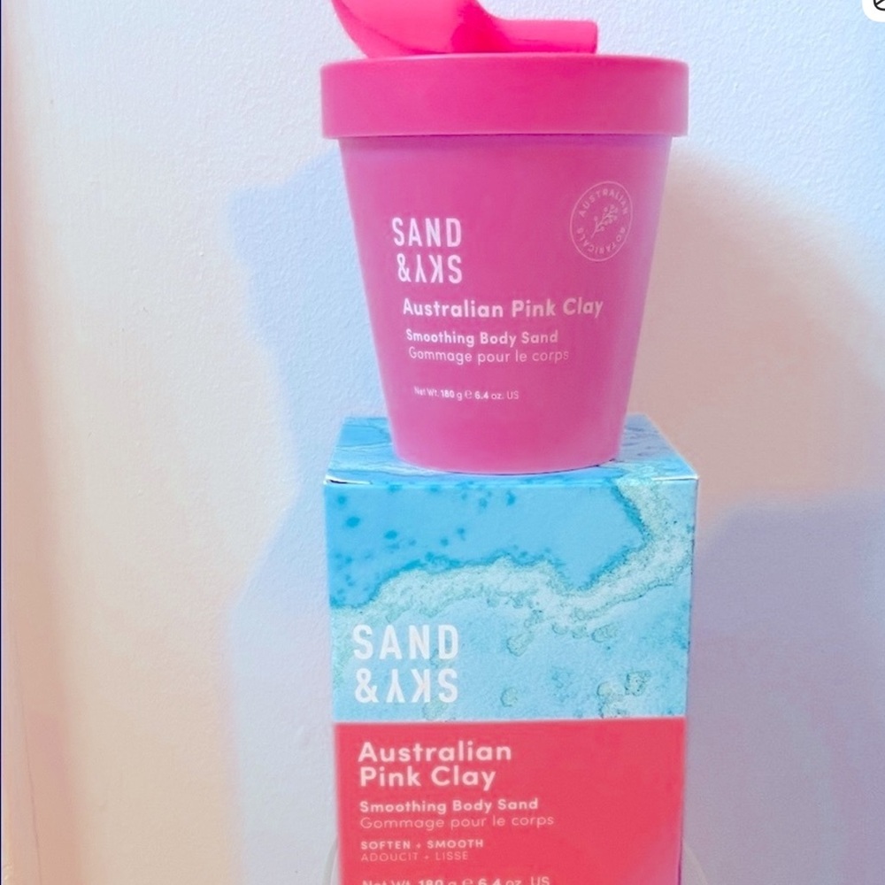 Sand & Sky Pink Clay Smoothing Body Sand 6.4 ounces